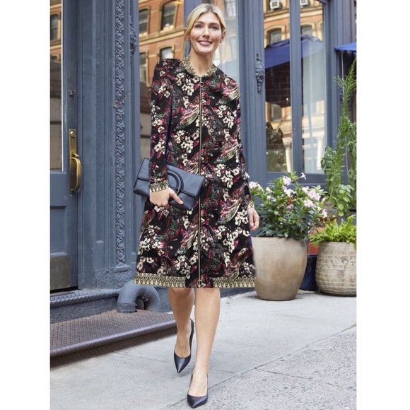 LUXE • Lou Floral Jacket Duster Dress - Picture 5 of 7